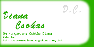 diana csokas business card