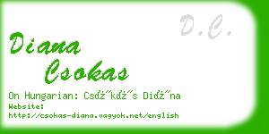 diana csokas business card